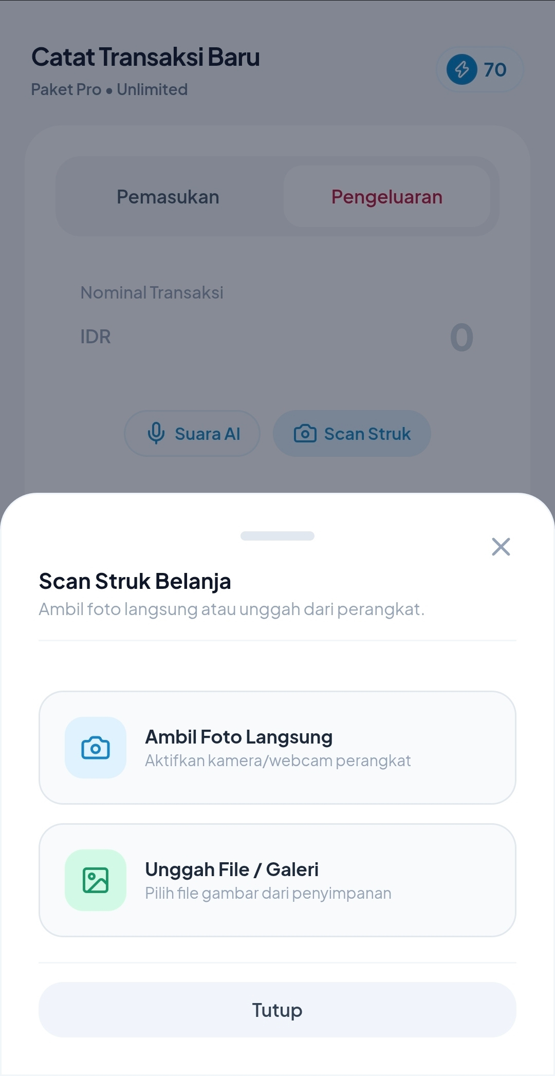 Scan Struk AI